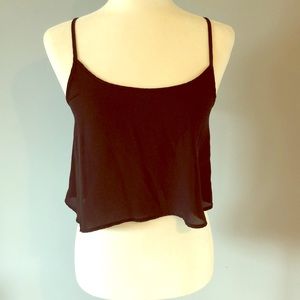 Black crop top